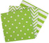 Disposable Striped Chevron Polka Dot Green Paper Party Napkins 60 Count...