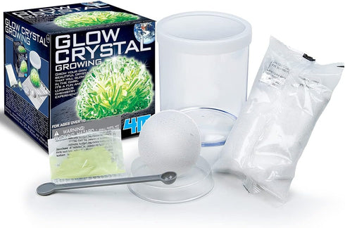 4M Glow Crystal Growing Kit - Grow a DIY Crystal Experiment Specimen, A Great Educational STEM Toys Crystal Making Gift for Kids & Teens, Boys & G...