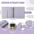 52 Week Money Saving Challenge Binder, A7 Savings Challenges Books with Envelopes, Money Saving Budget Binder for Saving $1000, Purple...