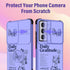 (2in1 for Samsung Galaxy S21 Ultra Case for Women Cute Girls Butterfly Phone Cover Pretty Girly Purple Butterfly Design with Camera Cover+ Ring St...