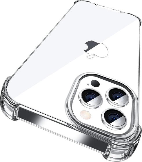 ORIbox for iPhone 12 Case for iPhone 12 Pro Case Clear,with 4 Corners Shockproof Protection,iPhone 12/12 Pro Clear Case for Women Men Girls Boys K...