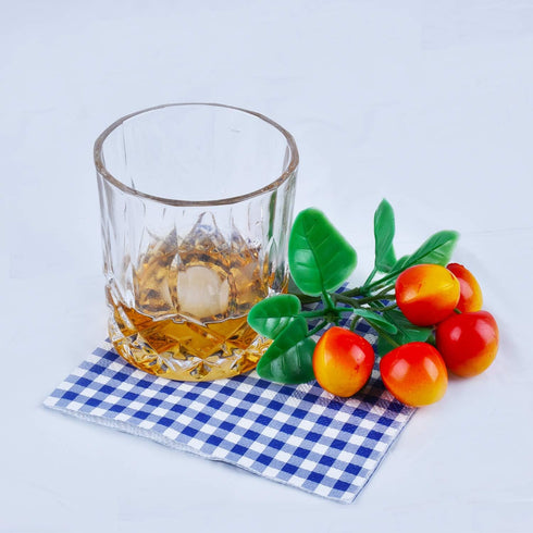 Gatherfun Cocktail Napkins 3-ply 80PCS Blue and White Gingham disposable Paper Napkins Beverage napkins for Restaurant Bar Picnic Birthday Party...