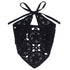Crochet Head Scarf Bandanas Headbands Hair Scarf for Women Girls Knitted Floral Hair Coverings Accessories for Hair Styling Holiday Decor(Black)...