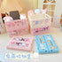Hello Kitty Storage Box,Kawaii Desk Organizer for Girls,Cute Foldable Baskets Desk Box,Office Desk Bathroom Vanity Hello Kitty Room Decor,Gift for...