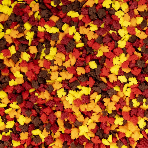 Mini Fall Leaf Shaped Sprinkles, Mixed Fall Colors, Bulk Size (8 OZ. Resealable Zip Lock Stand Up Bag)...