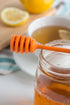 Jarware Honey Dipper Lid for Regular Mouth Mason Jars, Orange, 16-Ounce...