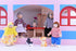 Wooden Dollhouse People, 2-4 inches Doll House Dolls Family with 2 Pets (Dog and Cat)...