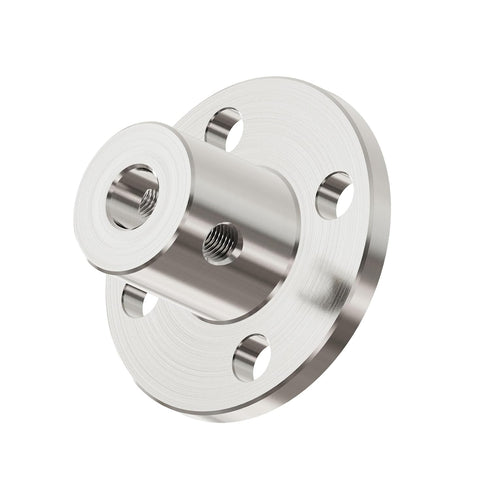 6.35mm(1/4 in) Flange Shaft Coupling, Rigid Coupling Motors Guide Support Coupler, High Hardness Connector Flanged Mount for DIY RC Model Motors C...
