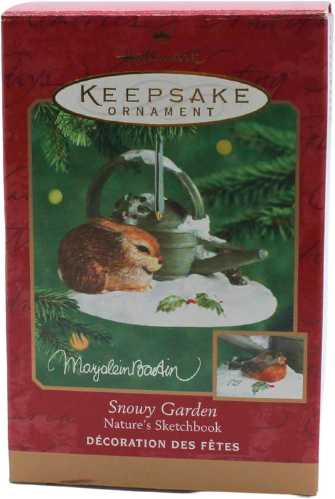 QX8284 Snowy Garden Nature's Sketchbook Marjolein Bastin 2000 Hallmark Keepsake Ornament...