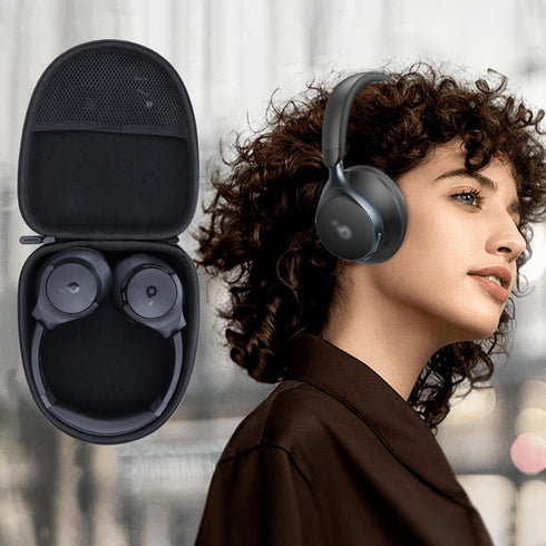 Hard Carry Case Compatible with Anker Soundcore Life Q20 Q30 Q35 Q40 Q45 Q20+ Q20i Hybrid Active Noise Cancelling Headphones (Black case)......