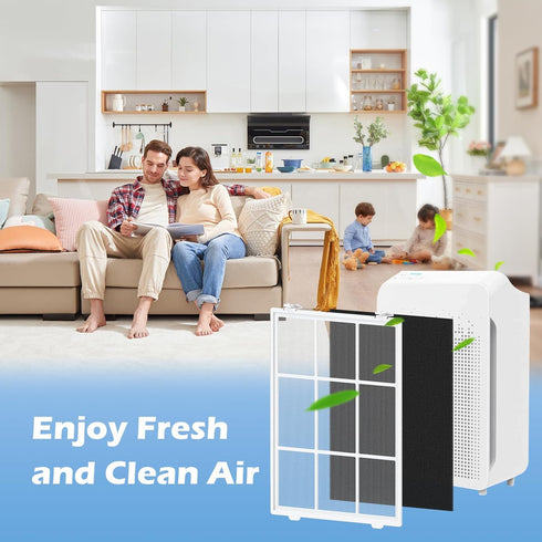2 Pack C545 Washable Fine Mesh Pre-Filter with 2 Carbon Filters, Compatible with Winix C545 Purifier...