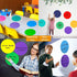 24 Pack Dry Erase Circle Dots, Colorful Whiteboard Desktop Writing Spots for Classroom Tables, Removable Vinyl Stickers Wall Decals for School Tea...