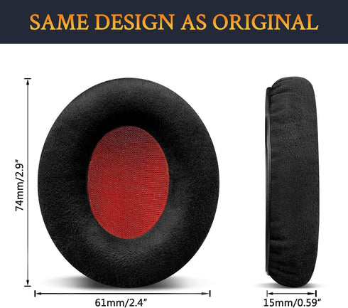 SOULWIT Earpads Replacement for Sennheiser Momentum On-Ear 1, On-Ear 2, On-Ear HD1 Headphones, Ear Pads Cushions with Noise Isolation High-Density...
