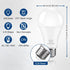 LED Light Bulbs, 100 Watt Equivalent, A19 13W Lightbulbs, 5000K Daylight White 1500 Lumens, E26 Standard Medium Base Screw, Non-dimmable, 4 Pack...