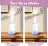 Mini Humidifiers for Bedroom, 2 Pack 200ml Cool Mist Humidifiers for Indoor Plants, Room Humidifiers for Bedroom Quiet Easy Clean Auto Shut-off To...