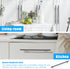 KNOBWELL 6 Pack 10" Black Cabinet Handles Euro Style Stainless Steel Modern Long Kitchen Cabinet Door Pulls, Overall Length 12-3/5"...