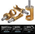 4pcs Wood Plug Hole Titanium Coated Cutter Drill Bits Set 1/4" 3/8" 1/2" 5/8" Cutting Dowel Power Woodworking Cork Hole Saw Tool Round Wood Plug T...