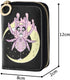 RFID Credit Card Holder Wallet Blocking Leather Zipper Card Case Accordion Wallet for Men Women Girls (Spiders)...