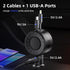 Retractable Car Charger, 2 Pack USB C Car Charger 3 Ports 50W Fast Charging Adapter, Type C Cigarette Lighter for iPhone 15/14/13/12 Pro Max/Apple...