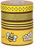 Bee & Flower Grosgrain Ribbon Yellow Black White for Gift Wrapping,Party Decoration,Hair Bows,All Crafting and Sewing (4 rolls bee set)...