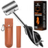 Bushcraft Hand Auger Wrench, Heavy-Duty Scotch Eye Wood Auger, Hand Auger Wood Drill, Manual Hole Maker Multitool with Leather Case for Camping, O...