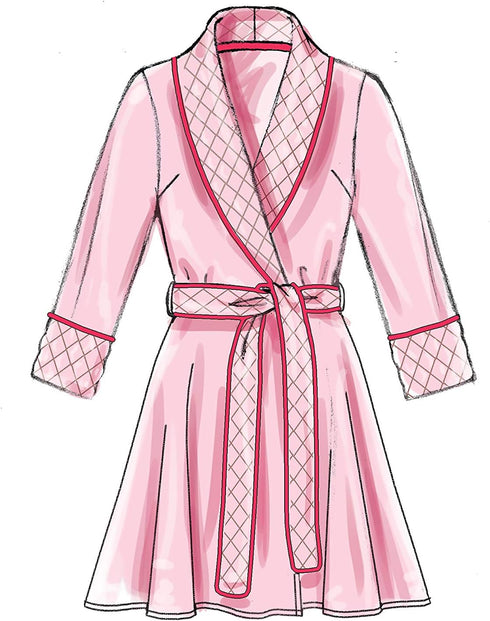 McCall Pattern McCall's Women's Pants, Belt, Robe, and Jacket, Sizes 4-14 Sewing Pattern, Plain...