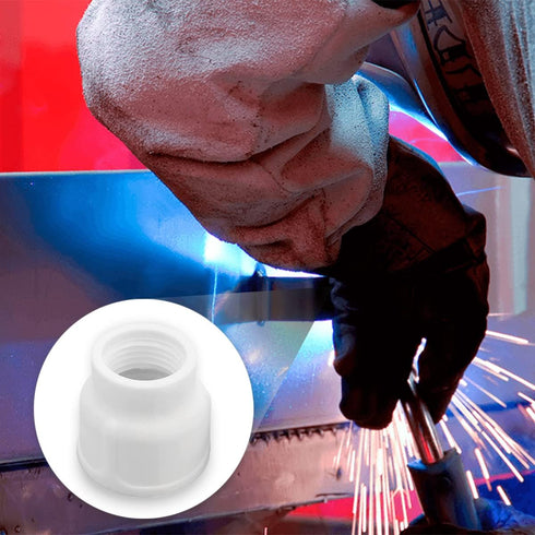 #12 Ceramic Cup White TIG Welding Cup fit Torch WP 9/20/25 Series with 3/32” Diffuser 3pk (HCZ-WST-40062+40063-6)...