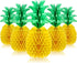 Blulu 6 Pieces 14 Inch Pineapple Honeycomb Centerpieces Tissue Paper Pineapple Table Hanging Decorations for Tropical Luau Hawaiian Jungle Party S...
