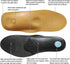Thin Leather Insoles for Men Arch Support Insoles for Pain Relief Heel Spurs Plantar Fasciitis Orthotic Insoles for Men Thin Shoe Soles with Semi-...