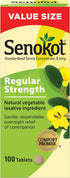 Senokot Regular Strength Tablets Natural Vegetable Laxative Ingredient, 100 Count...