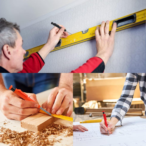 90 Pack 2.8 mm Pencil Refills for Carpenter Mechanical Construction Pencil Replacements Metal Marker Refills Solid Carpenter Pencil Refills for Ca...