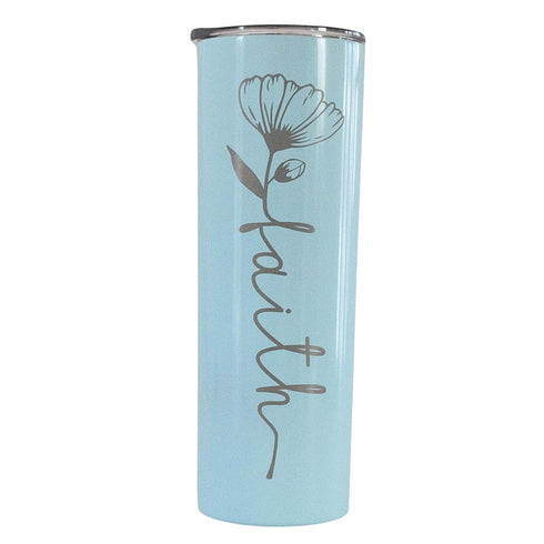 Faith Coffee Mug, Christian Travel Mug, 20 0z slim insulated tumbler, Jesus Coffee Mugs for Women...