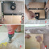 Six-Sided Aluminum Alloy Angle Measuring Tool, Angle Ruler Template Template Tool Full Metal Measuring Rules Layout Tool for Handymen Builders DIY...