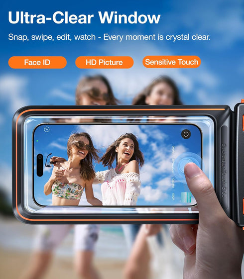 TORRAS IPX8 Waterproof Phone Pouch Floating, Underwater Screen Touchable, Waterproof Phone Case with Lanyard for iPhone 15 Pro Max 14 13 12 Galaxy...