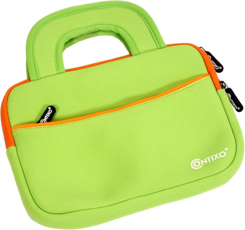 Contixo 7" Tablet Sleeve Bag - Compatible with Contixo V8/V9 Kids Tablets - Shockproof & Water-Resistant Protective Case with Accessory Pocket - G...