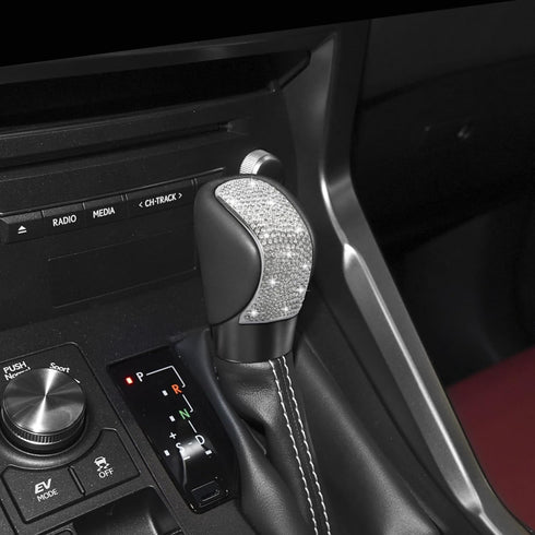 TOMALL Bling Car Gear Shift Knob Cover Compatible with Lexus RX IS ES GS NX RC Bling Auto Shift Gear Knob Cover Crystal Interior Trim for Car Spar...