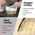 Ourokhome Vegetable Chopper Manual Food Processor, Kitchen Mini Portable Hand Pull String Garlic Mincer Onion Chpper Cutter with Feeding Inlet for...