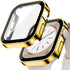 for Apple Watch Case 40mm,Hard Case with Tempered Glass Screen Protector,Watch Cover for Apple Watch SE 6 5 4 Screen Protector,Ultra-Thin Durable ...