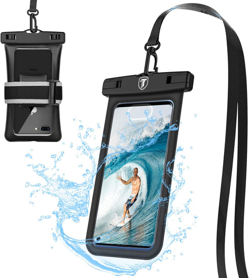 Floating Waterproof Phone Pouch with Lanyard and Armband Dry Bag Holder Underwater Case for Motorola Moto G Power G Stylus G Play E E6 One 5G G7 P...