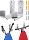 Ironing Board Holder Hanger Wall Mount, 304 Stainless Steel Ironing Board Hanger Y T Leg for Adjustable Distance Ironing Board Holder Hook, Silver...