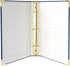 russell+hazel Mini Bookcloth Signature 3 Ring Binder, Office Supplies, Denim, 8” x 9”...