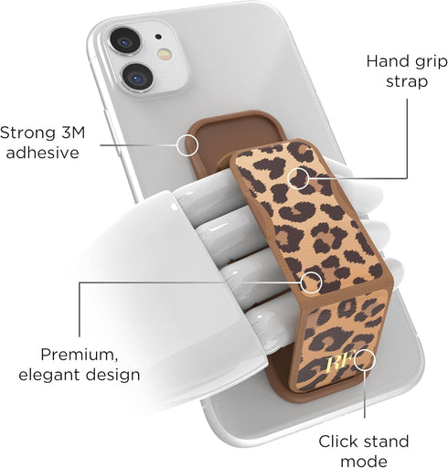 RICHMOND & FINCH Phone Grip Holder and Expanding Stand, Universal Finger Grip Kickstand Compatible with iPhone, Samsung and More, Multiple Viewing...