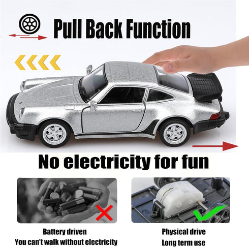 1/36 Scale Porsche 911 Trubo Diecast Car Models,Pull Back Vehicles Porsche 911 Toy Car,Cars Gifts for Boys Girls...