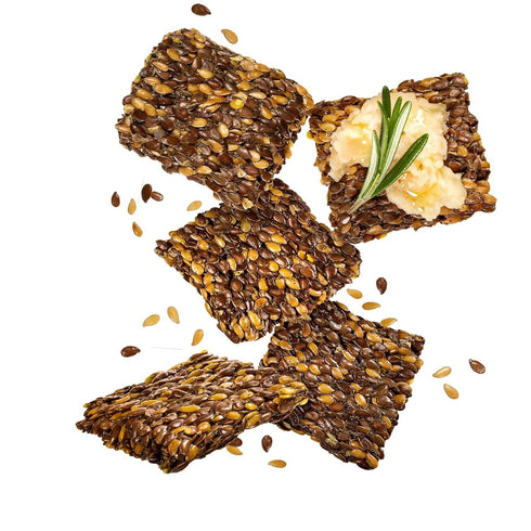 Flackers Organic Rosemary Flaxseed Crackers, 5 Ounce 1-Pack, Gluten Free, Non GMO, Vegan, Keto Snack, 9 Grams Fiber, 1 Net Carb...