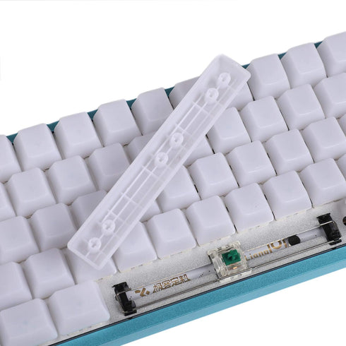 YMDK 1.5mm ABS 108 87 61 ANSI ISO Blank Milk Fog OEM Profile Shine Through Keycap for RGB MX Mechanical Keyboard GK61 (61 ANSI)(Only Keycap)...