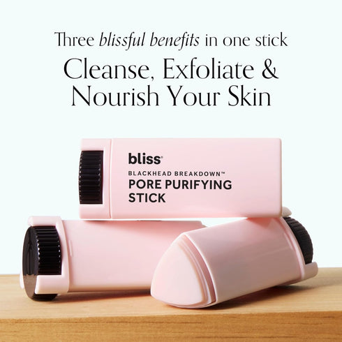 Bliss Blackhead Breakdown - Blackhead Purifying Stick - Extracts Pore Clogging Debris - Formulated with Pink Clay & Salicylic Acid...