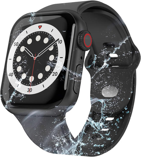 Pro Waterproof Case for Apple Watch Series 8/7 41mm, IP68 Waterproof Dustproof Snowproof Shockproof Impact Resistant Apple iWatch Full Body Protec...