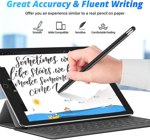 Stylus for Touch Screens, GUUGEI 5-Pack Capacitive Stylus Pen for iPad iPhone Android Phone Chromebook Tablet PC High Sensitivity & Precision Dual...