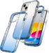 HAII Clear Case for iPhone 15 Plus, Thin Slim Crystal Bilayer Bumper Shockproof Protective Case Cover for iPhone 15 Plus 6.7 inch 2023 (Clear Blue...