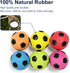2'' Latex Squeaky Dog Soccer Ball Toys, Dog Football Ball for Puppy Small Medium Dogs, Vibrant Colors Soccer Chew Fetch Throw Ball 6 Pcs/Set...